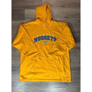 Vintage NBA Denver Nuggets Yellow Pullover Hoodie XL A4